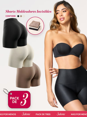 Kit de 3 Shorts Moldeadores Invisibles | Salome 1202 | Ant 20879