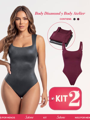 Kit Body Atelier Espalda Profunda & Diamond Tiras Anchas | Salome 5004 + 5006