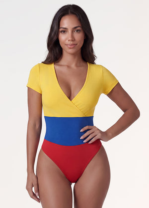 Bodysuit Colombia 2026: Body Tricolor Colombiano | Salome