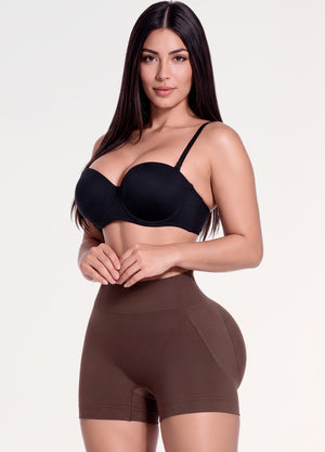 Short Seamless Salome 1203 color Chocolate, vista de frente