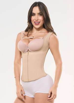 Chaleco Faja Salome 314 | Manga Sisa | Control de Abdomen y Espalda