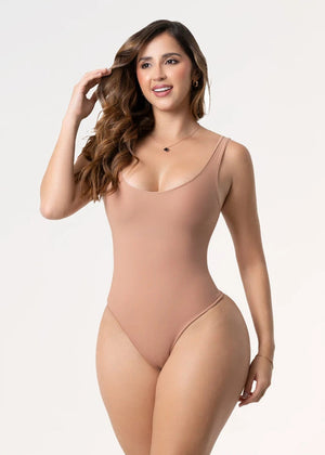 Body Moldeador 5003 Tiras finas, escote redondo | Control de Abdomen