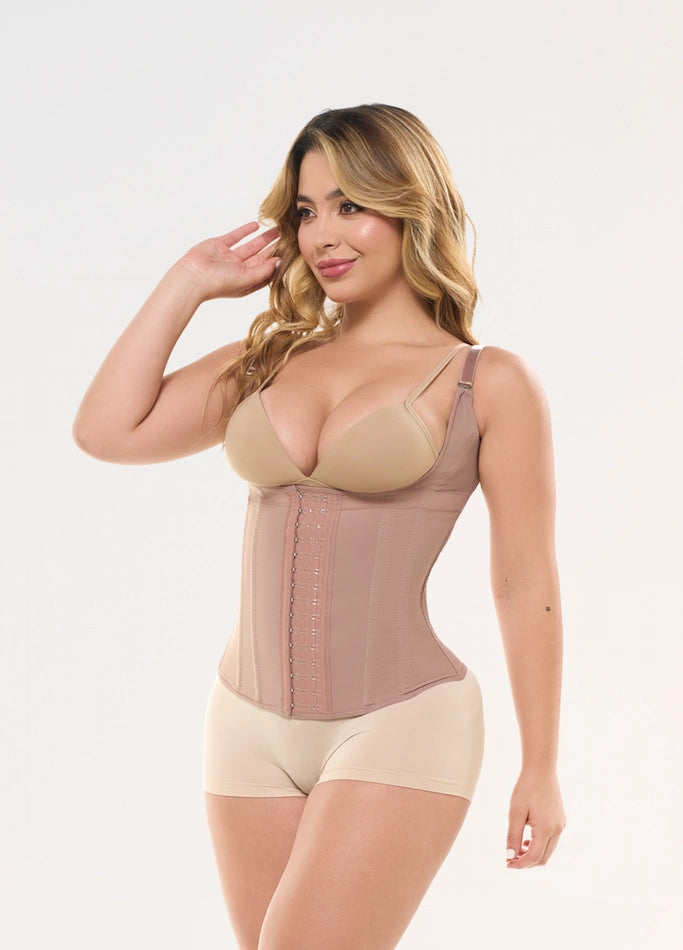 63136-CCB Chaleco con tiras y broches