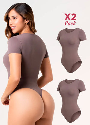 2 Pack Body Manga Corta: Sin Costuras y Elegancia | Salome 01L5