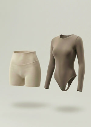 Combo Moldeador Salome: Short Faja + Body (Manga Corta o Larga)