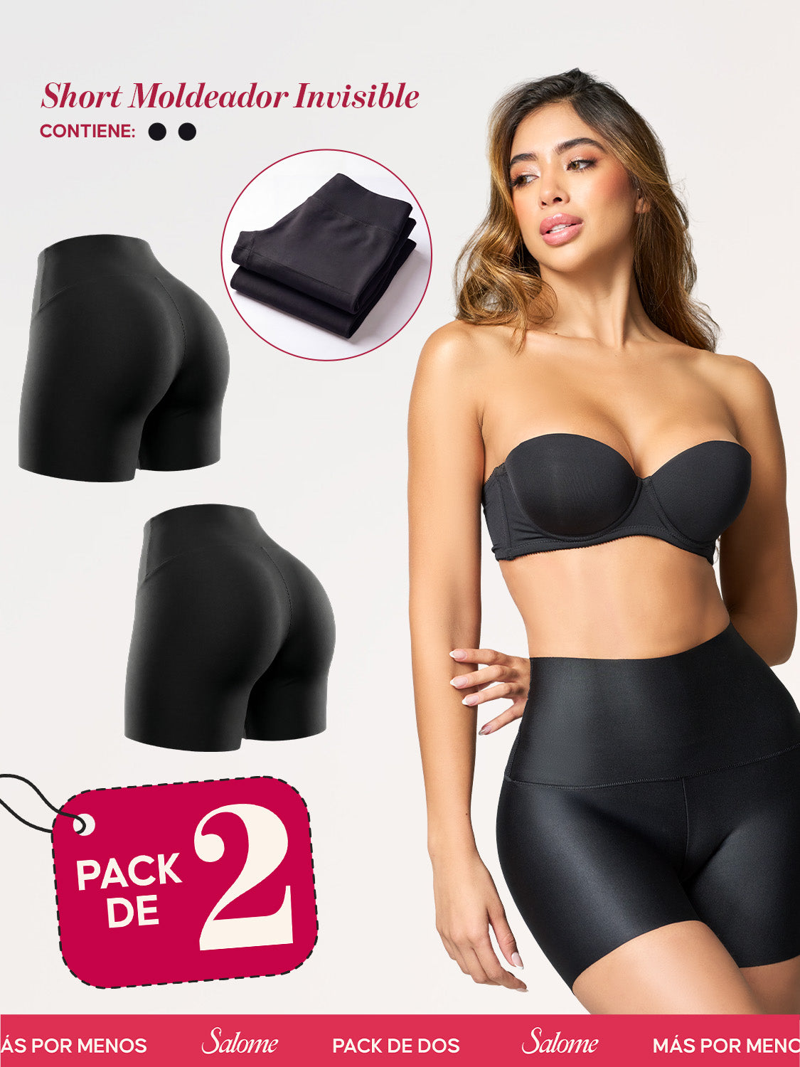 Kit de 2 Shorts Moldeadores Invisibles | Salome 1202 | Ant 20879