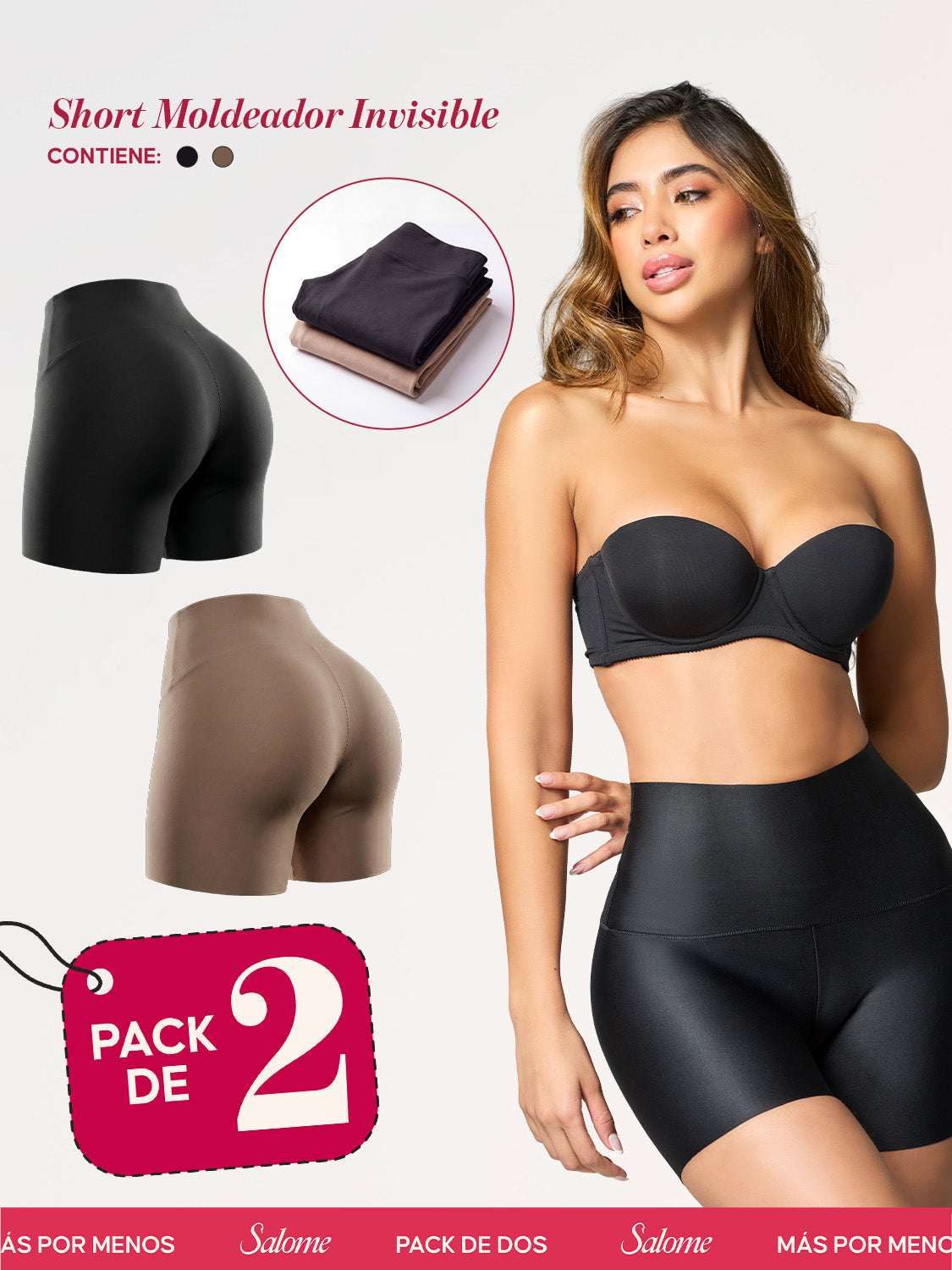 Kit de 2 Shorts Moldeadores Invisibles | Salome 1202 | Ant 20879