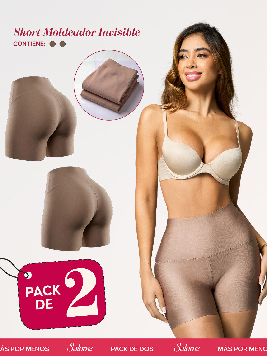 Kit de 2 Shorts Moldeadores Invisibles | Salome 1202 | Ant 20879