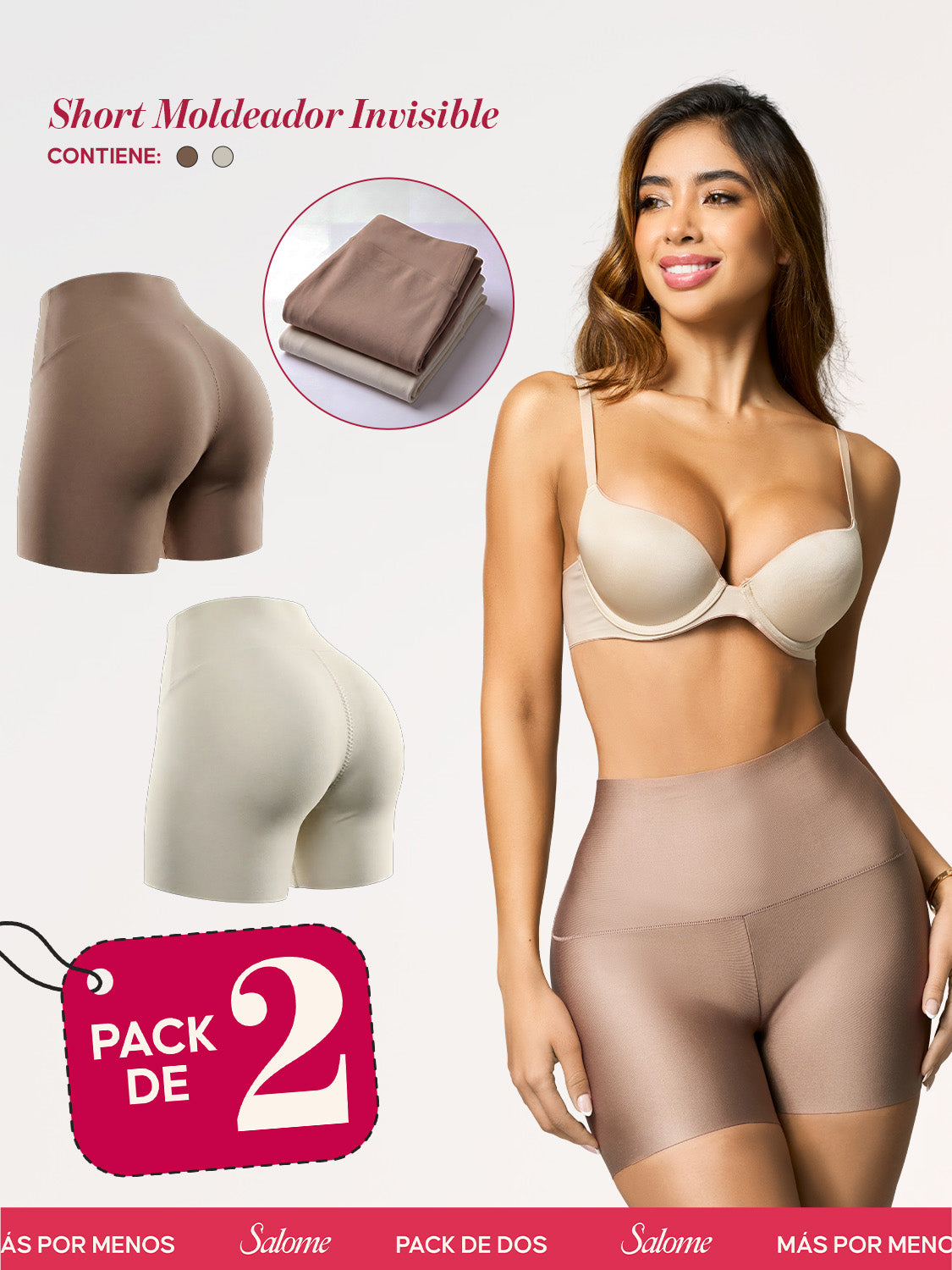 Kit de 2 Shorts Moldeadores Invisibles | Salome 1202 | Ant 20879