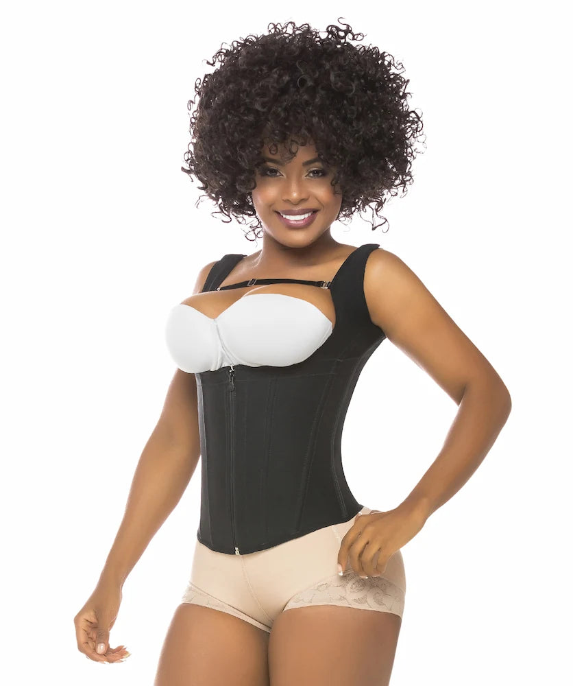 Chaleco Faja Salome 314 | Manga Sisa | Control de Abdomen y Espalda