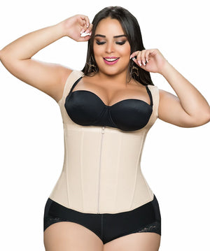 Chaleco Faja Salome 314 | Manga Sisa | Control de Abdomen y Espalda