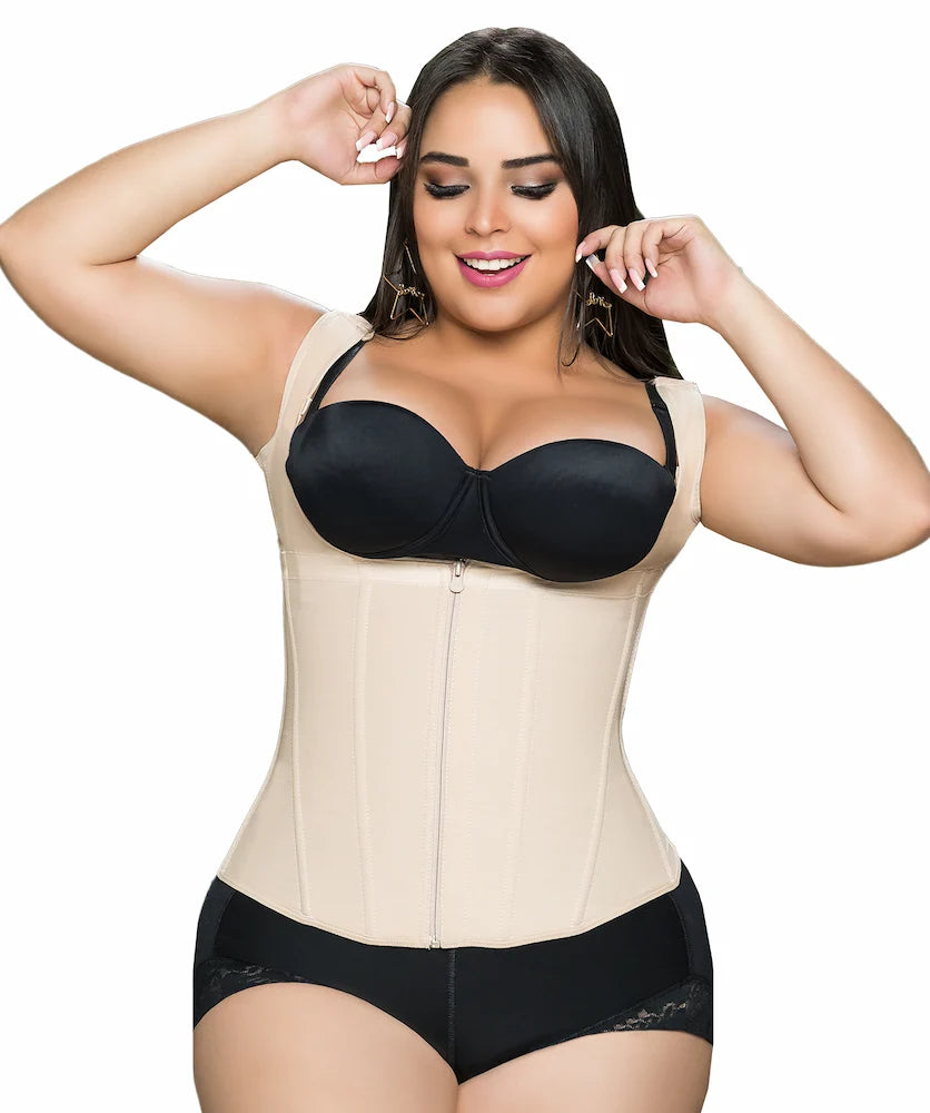 Chaleco Faja Salome 314 | Manga Sisa | Control de Abdomen y Espalda
