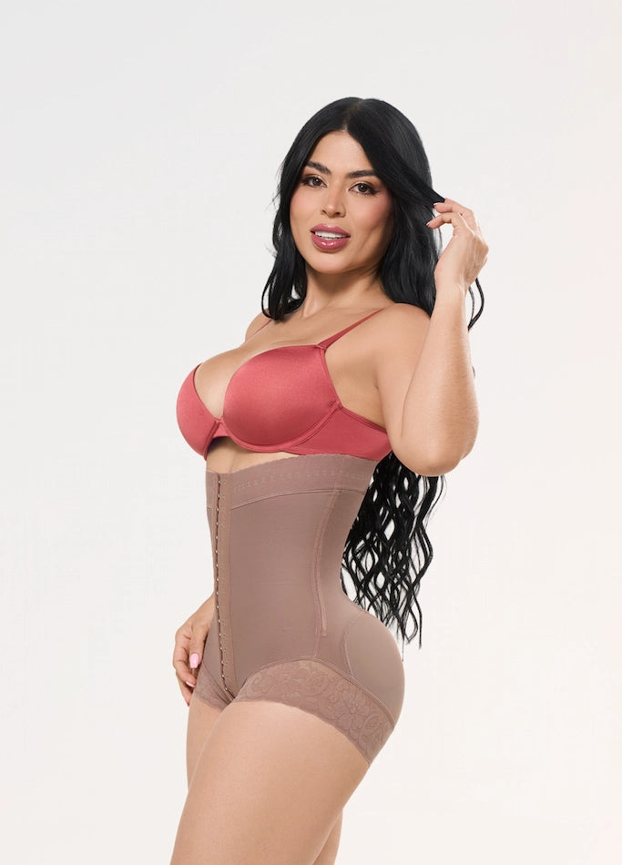 Faja Body Salome 412 CCB | Diseño Strapless y Broches Ajustables | Control Abdomen y Glúteos