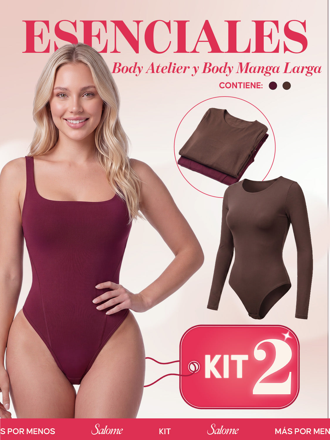 Kit Body Atelier Espalda Profunda & Manga Larga Microfibra | Salome 5004 + 5008 | 03L5