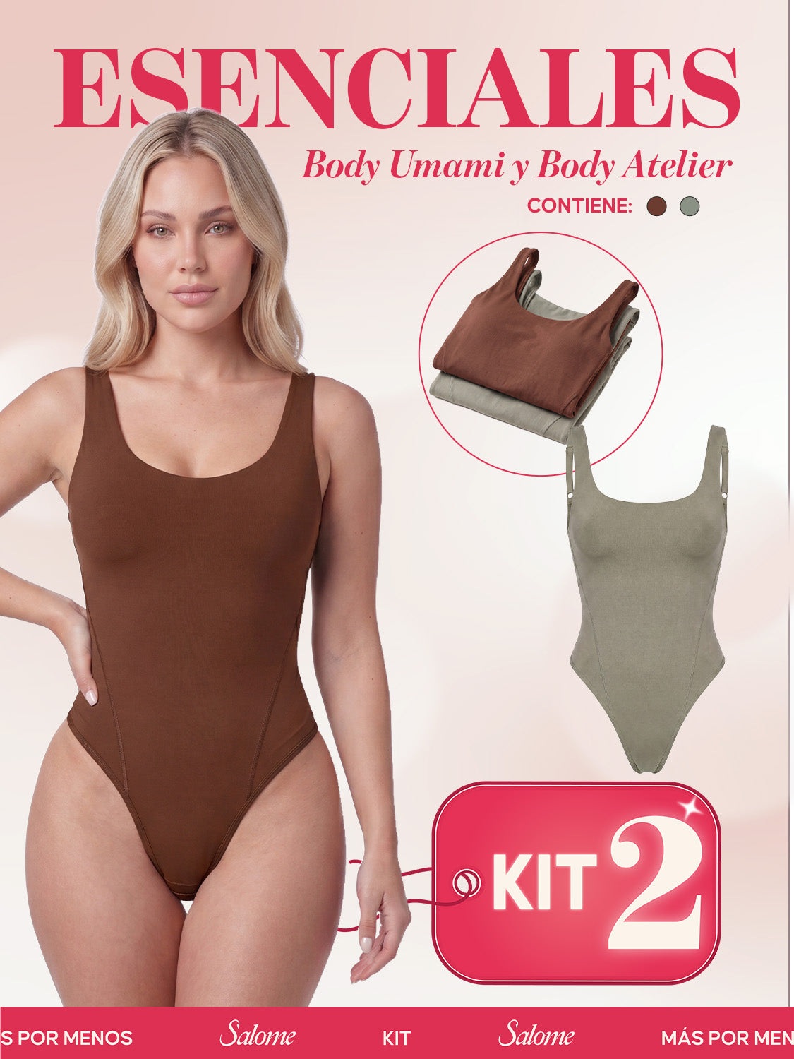Kit Body Umami Tiras Finas & Atelier Espalda Profunda | Salome 5005 + 5004