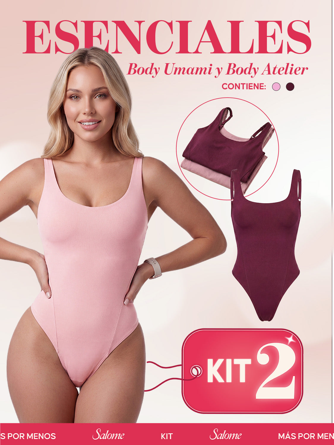 Kit Body Umami Tiras Finas & Atelier Espalda Profunda | Salome 5005 + 5004