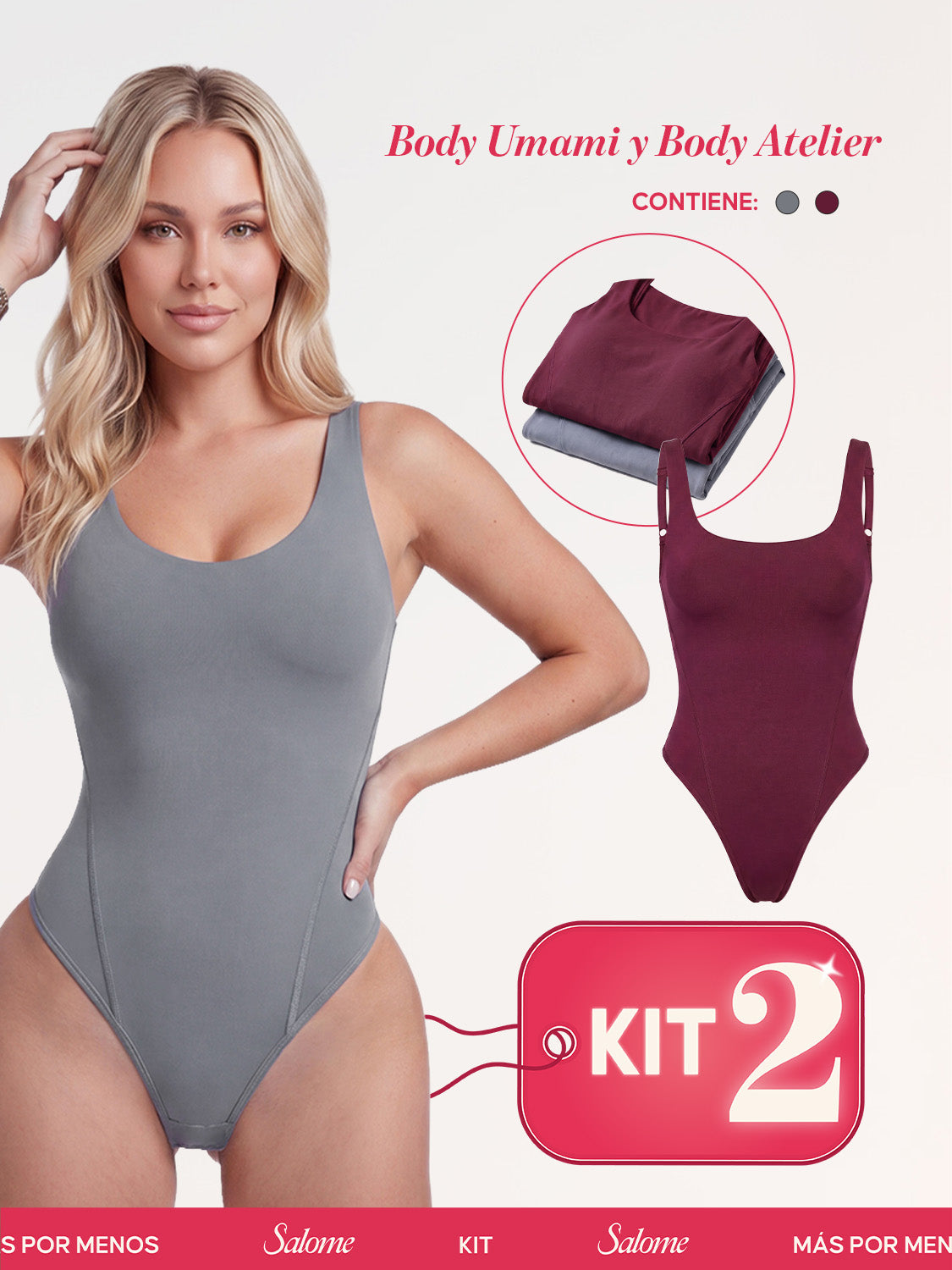 Kit Body Umami Tiras Finas & Atelier Espalda Profunda | Salome 5005 + 5004