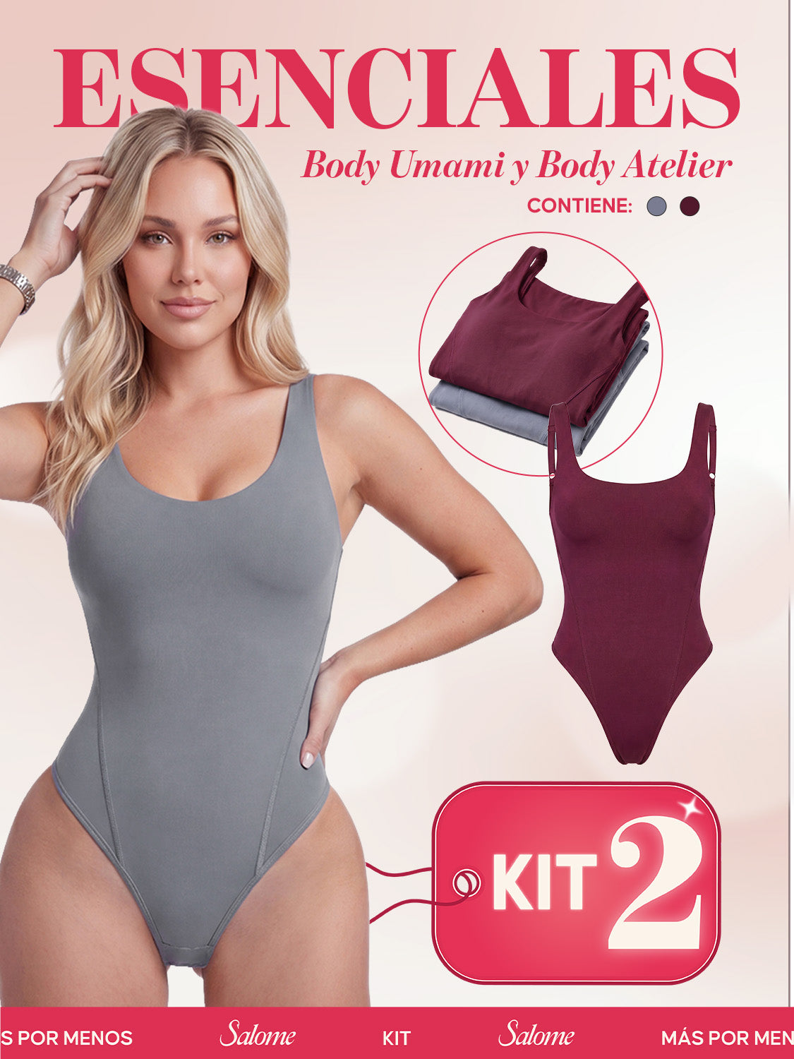 Kit Body Umami Tiras Finas & Atelier Espalda Profunda | Salome 5005 + 5004