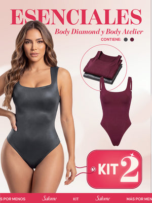 Kit Body Atelier Espalda Profunda & Diamond Tiras Anchas | Salome 5004 + 5006