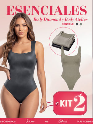 Kit Body Atelier Espalda Profunda & Diamond Tiras Anchas | Salome 5004 + 5006
