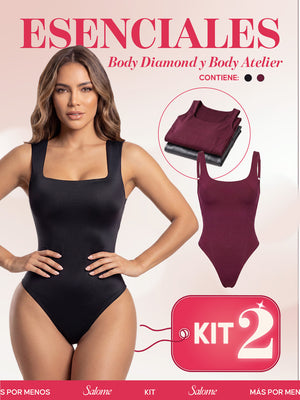 Kit Body Atelier Espalda Profunda & Diamond Tiras Anchas | Salome 5004 + 5006