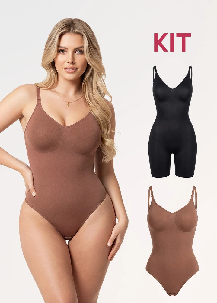 kit Bodys: Tanga Seamless y Moldeador | Salome 7001 + 01L3