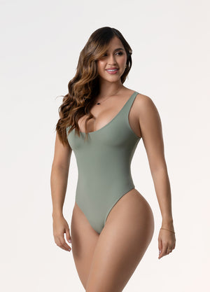 Body Moldeador 5003 Tiras finas, escote redondo | Control de Abdomen