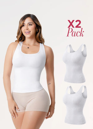 Camisilla de Control Pack x2: Moldeo y Control Abdominal | Salome 7004
