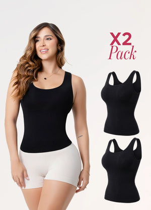 Camisilla de Control Pack x2: Moldeo y Control Abdominal | Salome 7004