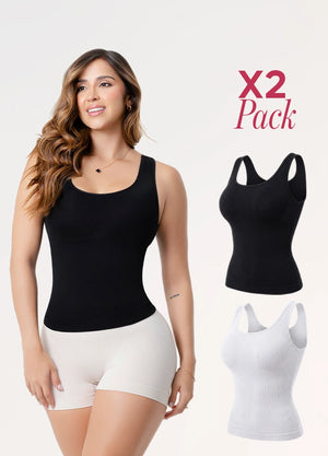 Camisilla de Control Pack x2: Moldeo y Control Abdominal | Salome 7004