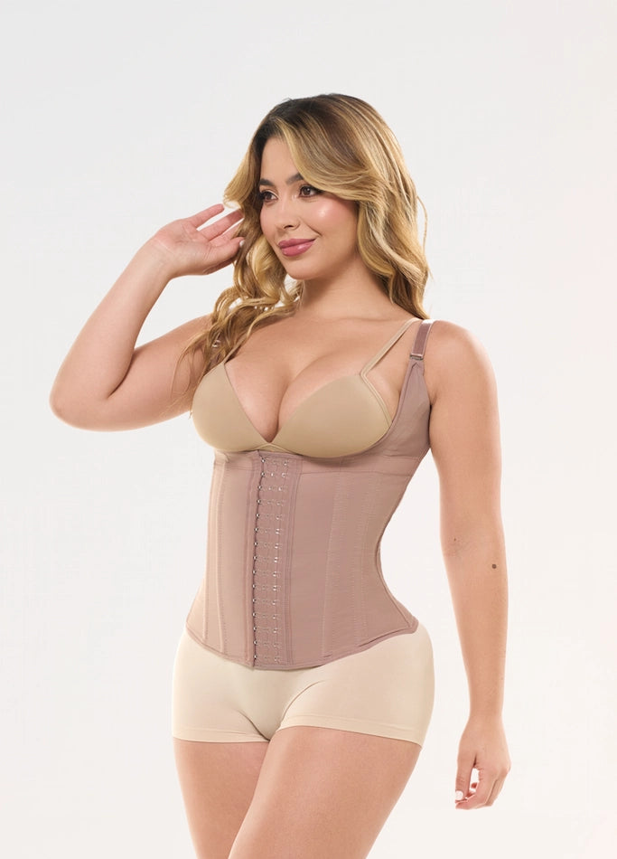 63136-CCB Chaleco con tiras y broches