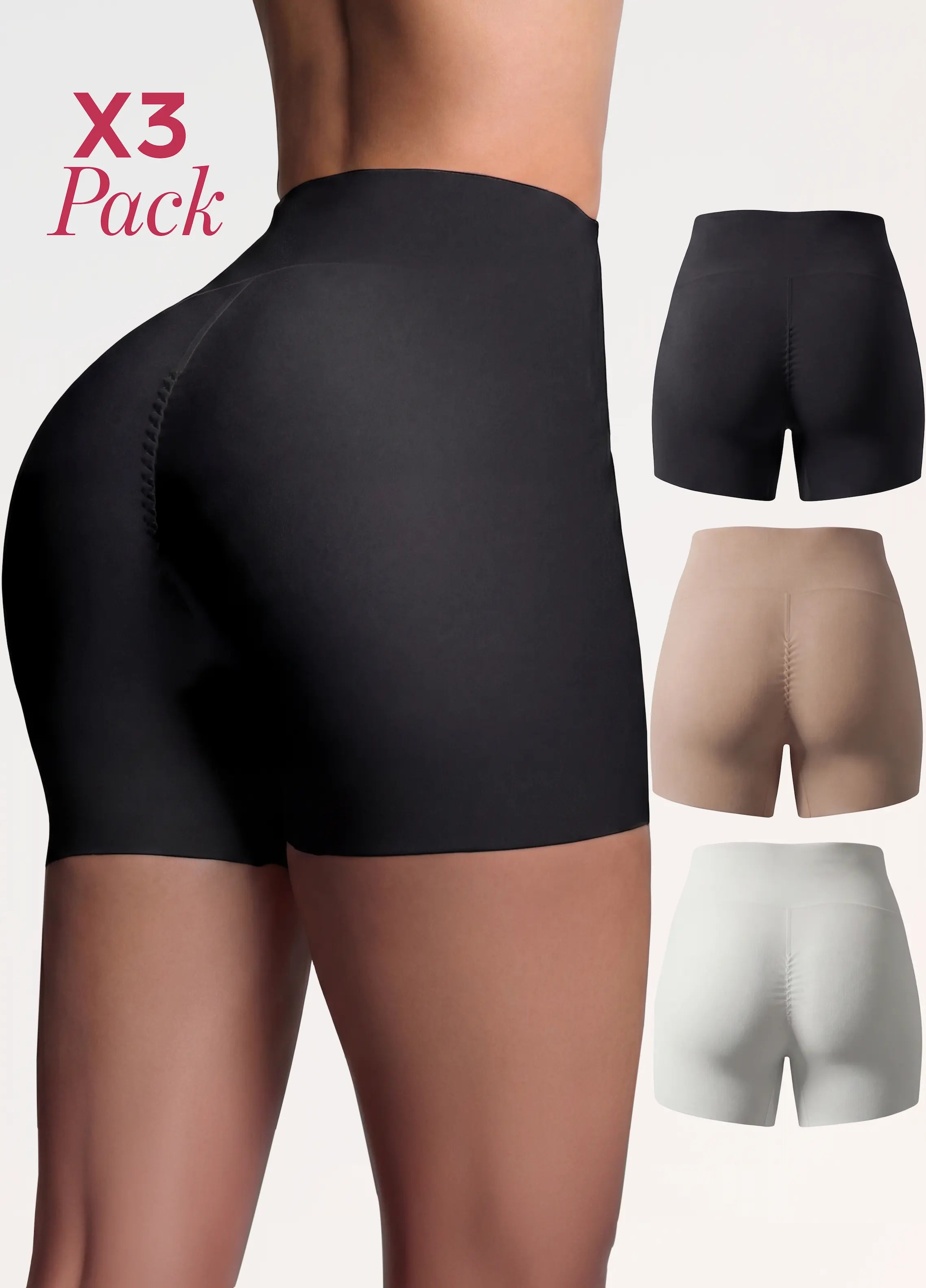 Kit de 3 Shorts Moldeadores Invisibles | Salome 20879