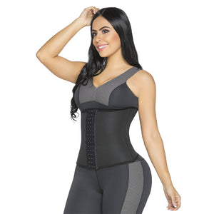 Cinturilla Deportiva Salome 852 | Látex Interno para Alta Compresión y Efecto Sauna | Broches Ajustables