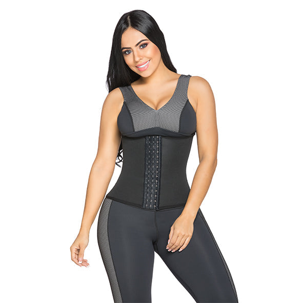 Cinturilla Deportiva Salome 852 | Látex Interno para Alta Compresión y Efecto Sauna | Broches Ajustables