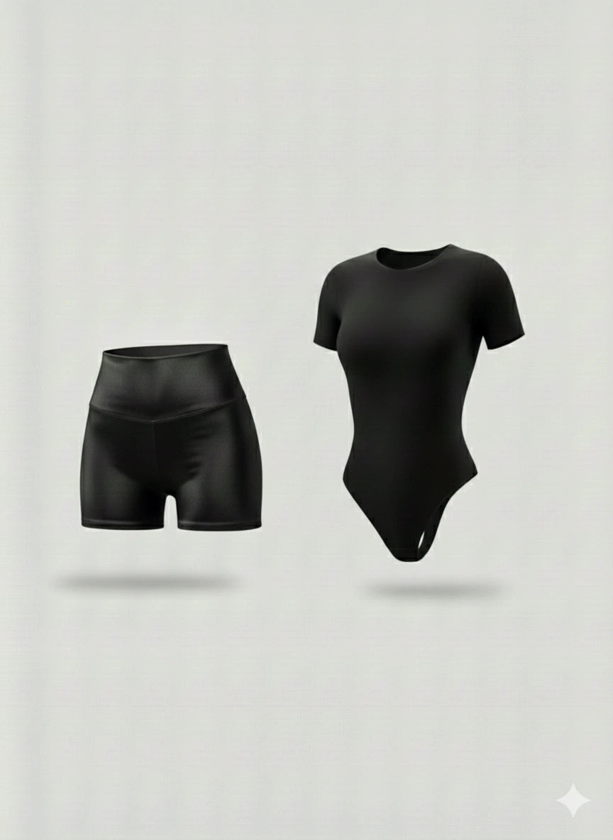 Combo Moldeador Salome: Short Faja + Body (Manga Corta o Larga)