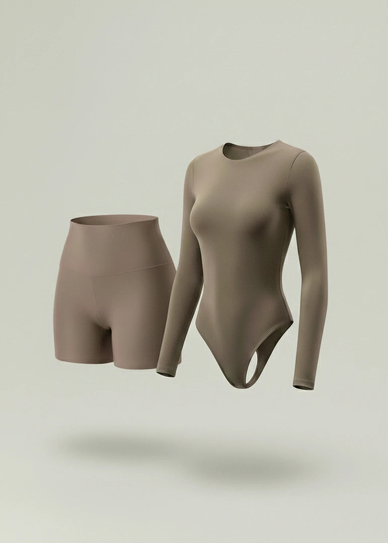 Combo Moldeador Salome: Short Faja + Body (Manga Corta o Larga)