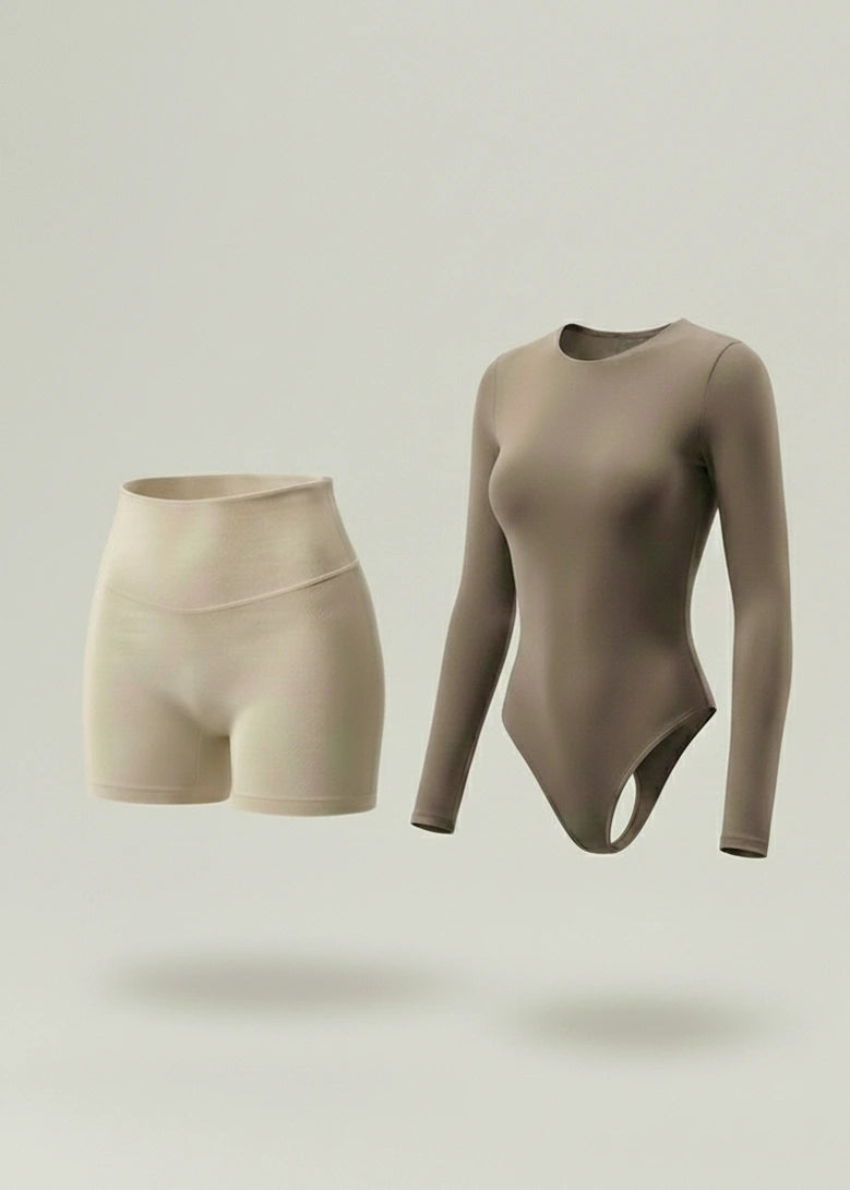 Combo Moldeador Salome: Short Faja + Body (Manga Corta o Larga)