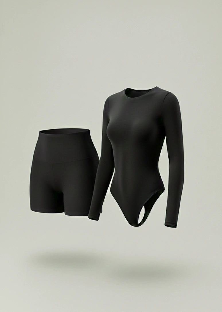 Combo Moldeador Salome: Short Faja + Body (Manga Corta o Larga)