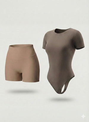 Combo Moldeador Salome: Short Faja + Body (Manga Corta o Larga)