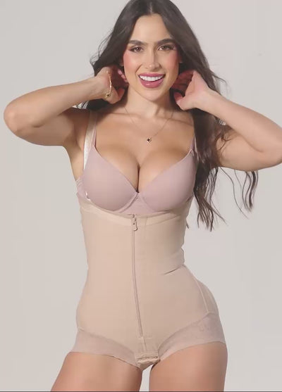 Body Faja Cachetero Salome 412: Strapless y siliconado antideslizante